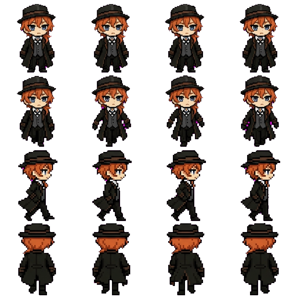 Chuuya Nakahara movement sprite