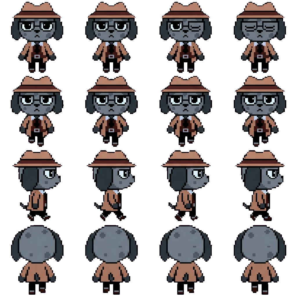 Detective secretary movement sprite