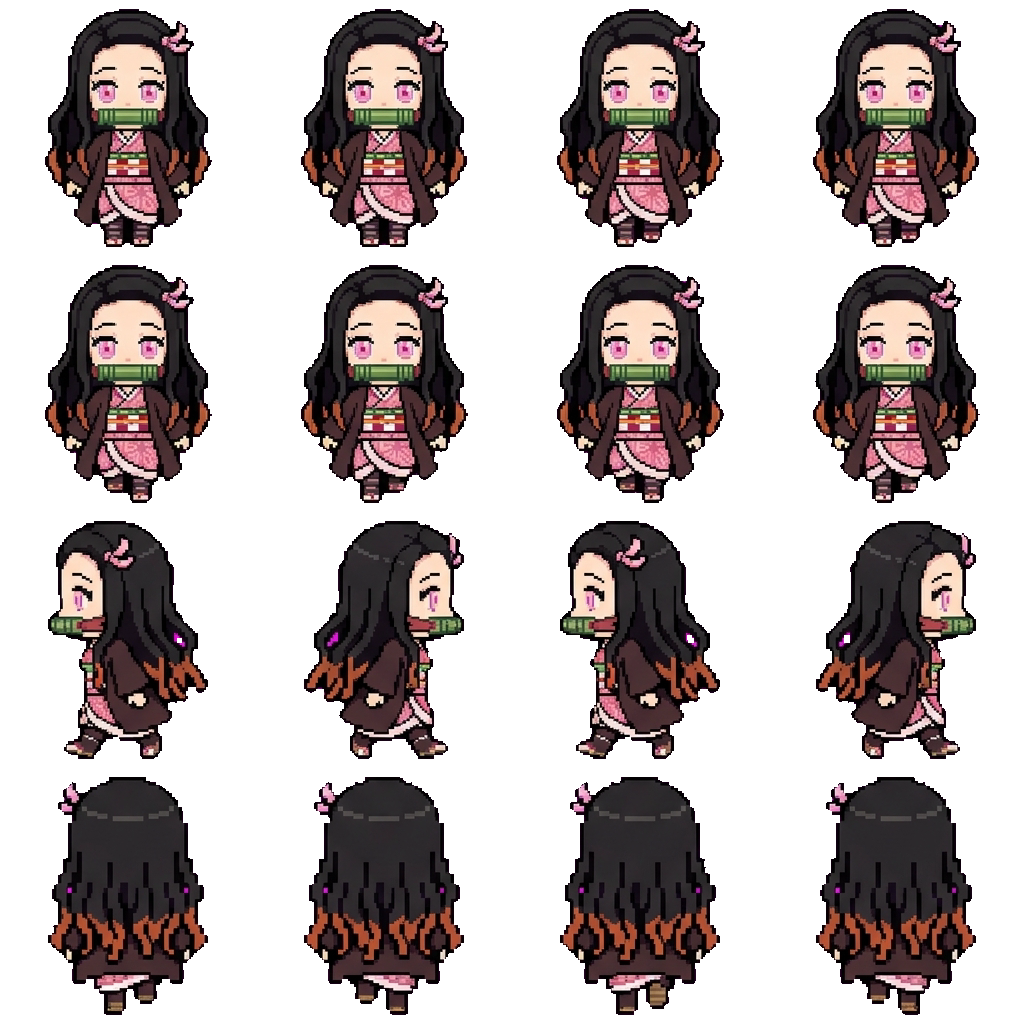 Nezuko kamado movement sprite
