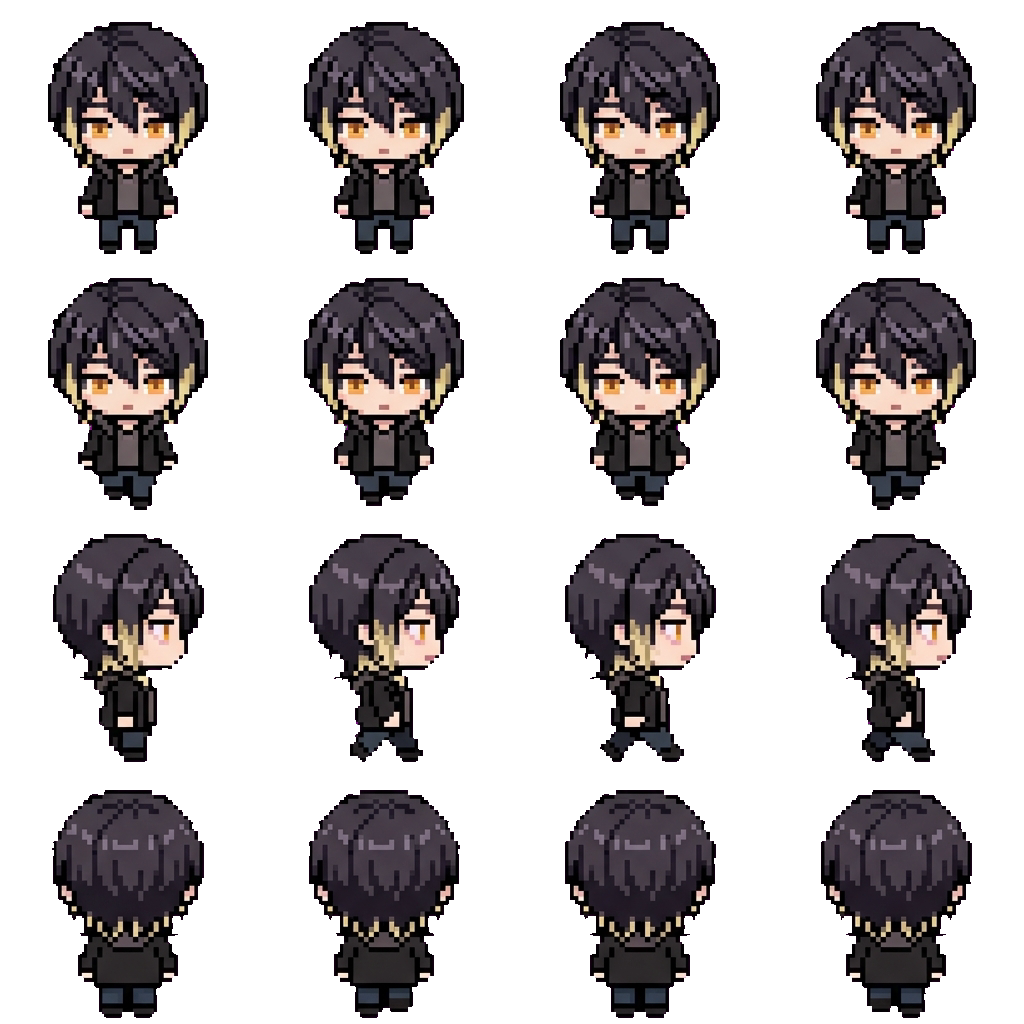 Kasuga Mikado movement sprite
