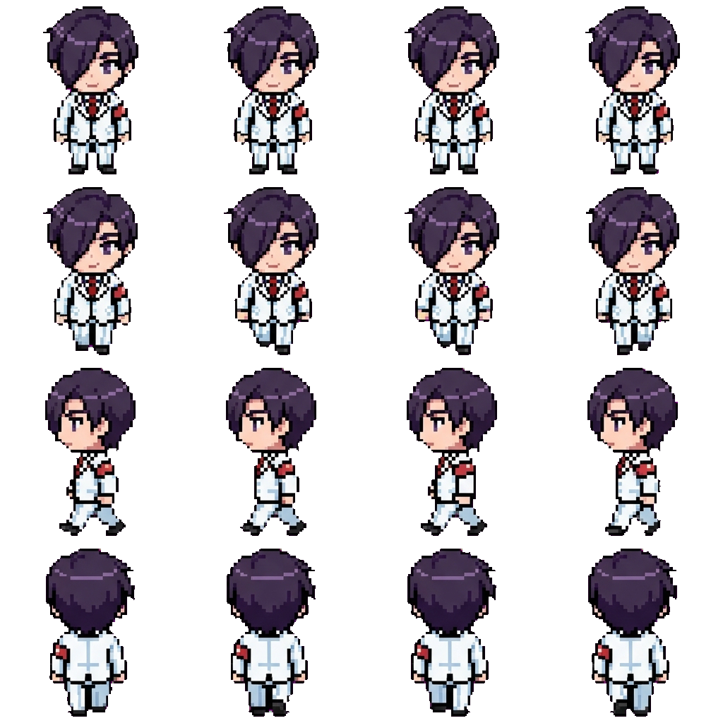 Daisaku Aragaki movement sprite