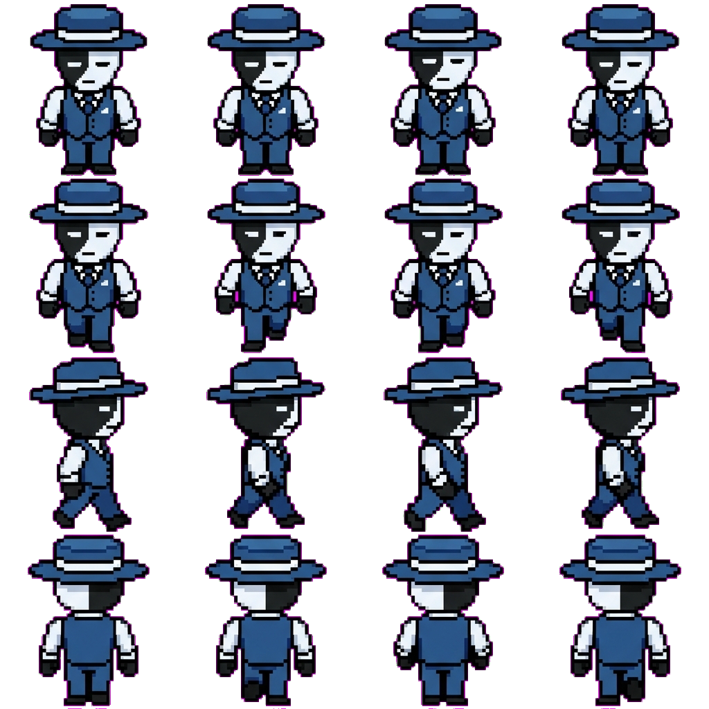 Artful movement sprite