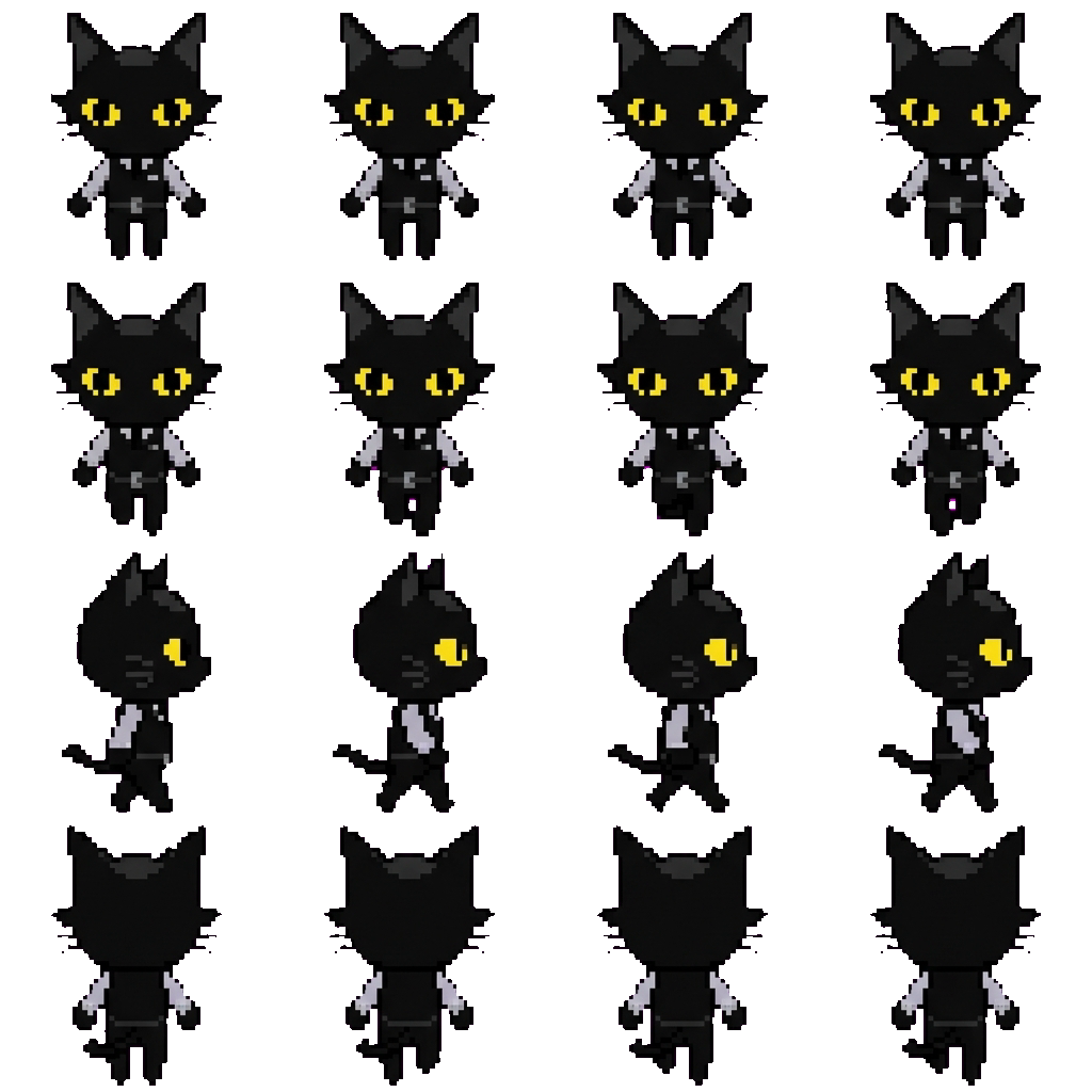 Secret agent movement sprite