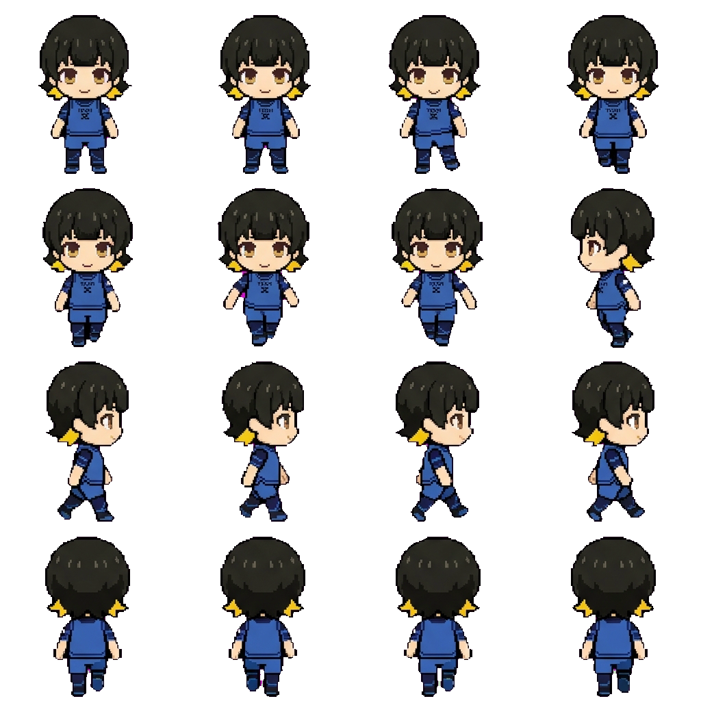 Meguru Bachira movement sprite