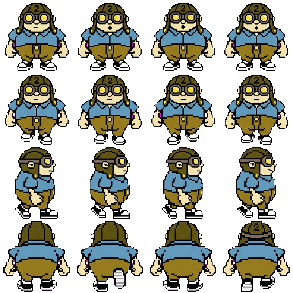 Numbuh 2 movement sprite