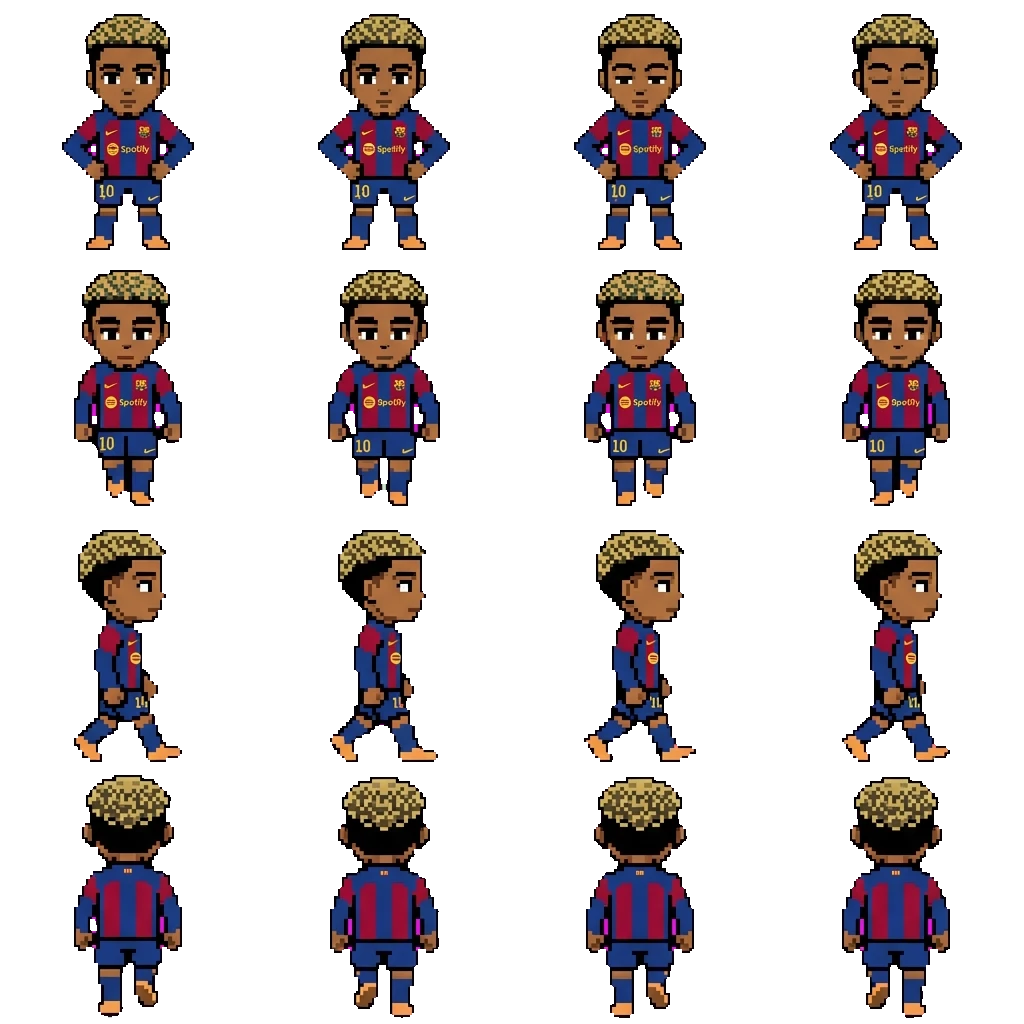 Lamine Yamal movement sprite