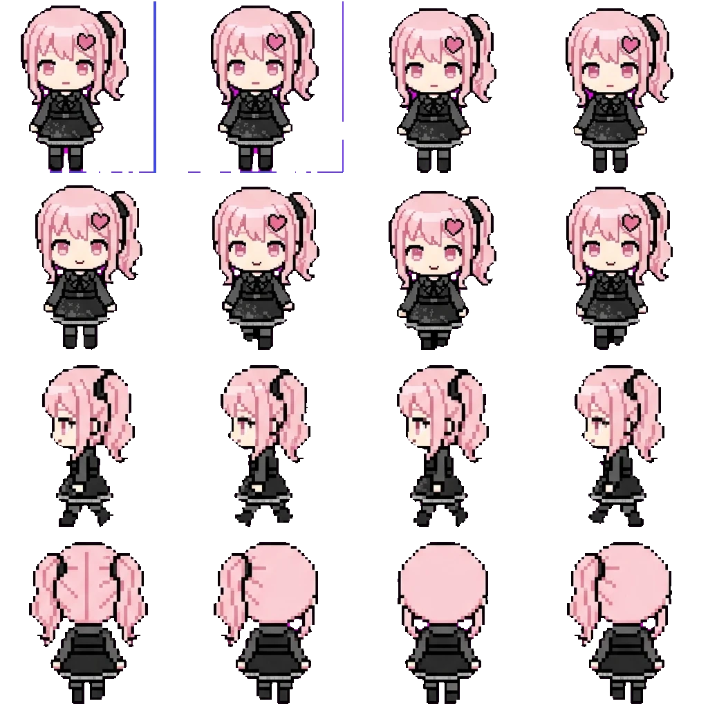 Mizuki movement sprite