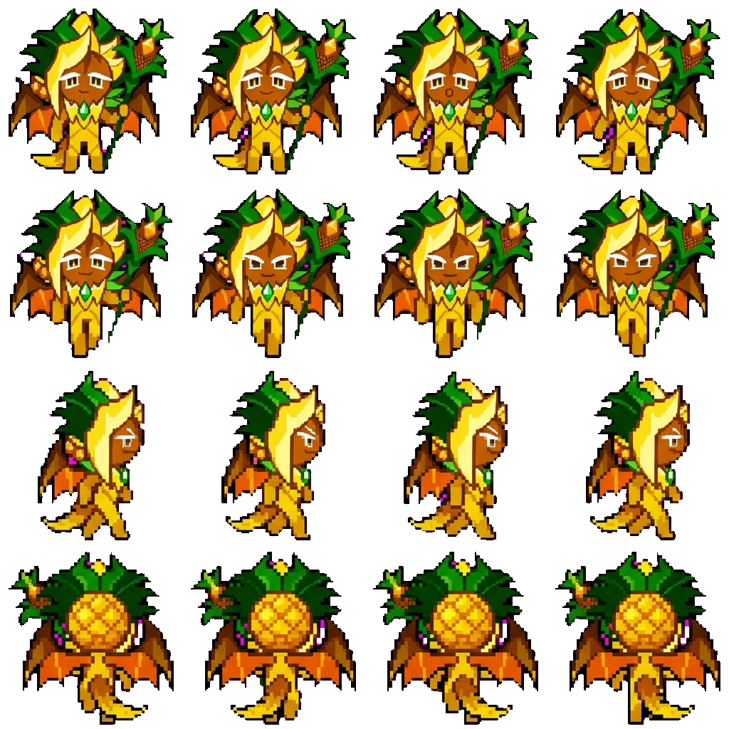 Ananas Dragon Cookie movement sprite