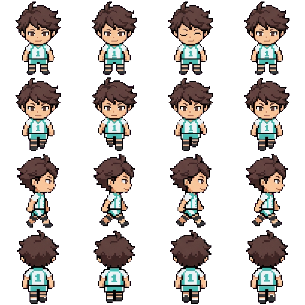 Tooru Oikawa movement sprite