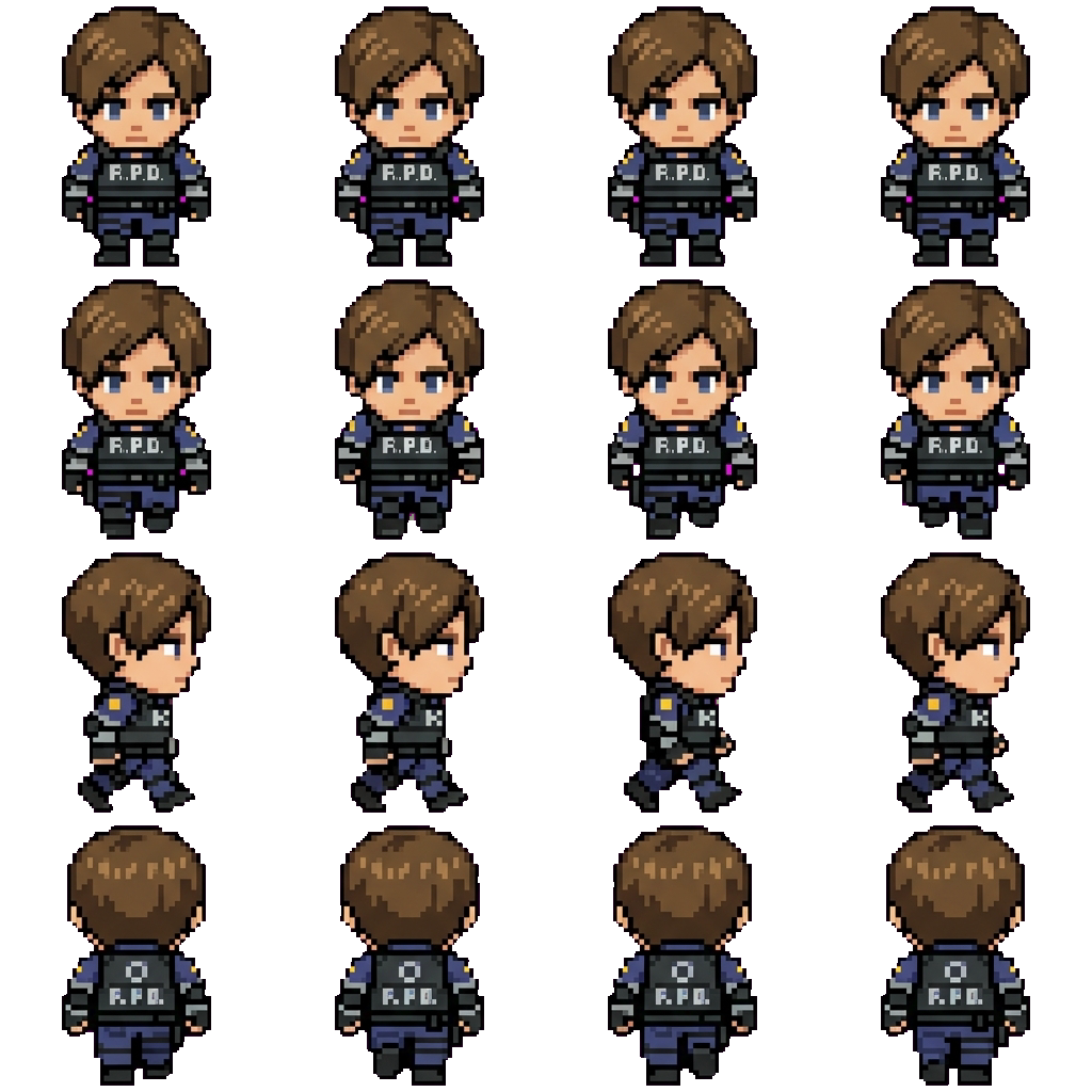 Leon Kennedy movement sprite