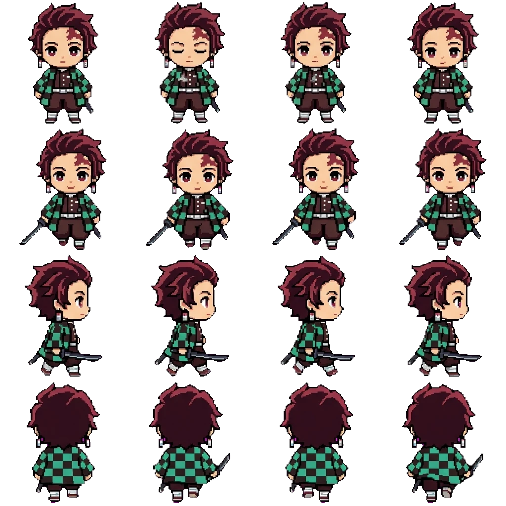 Tanjiro Kamado movement sprite