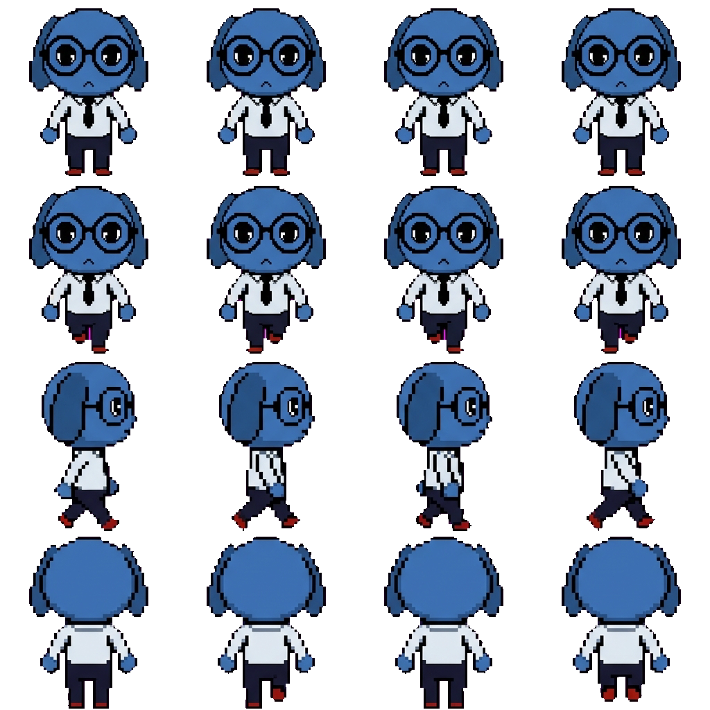 Secretary movement sprite