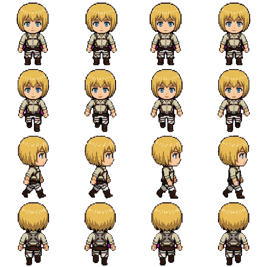 Armin Arlert movement sprite