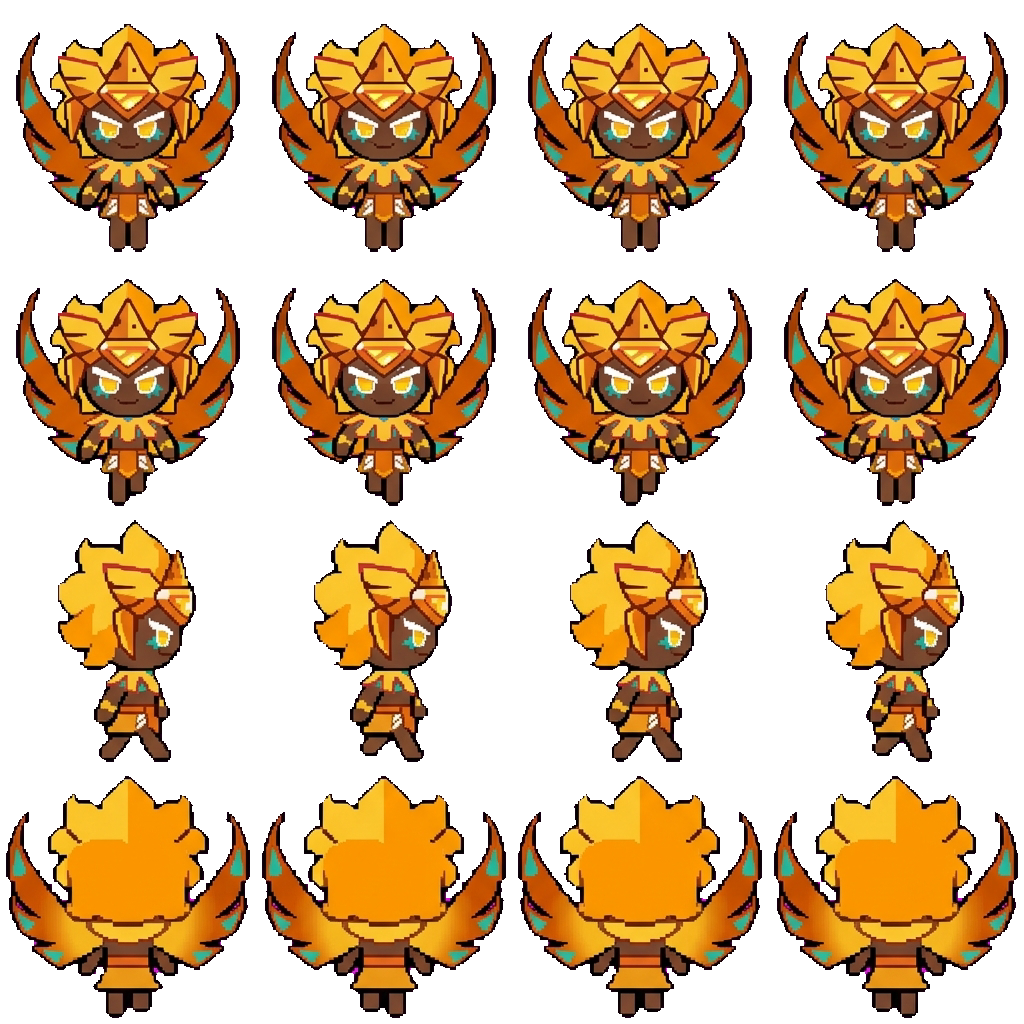 Golden Cheese Cookie movement sprite