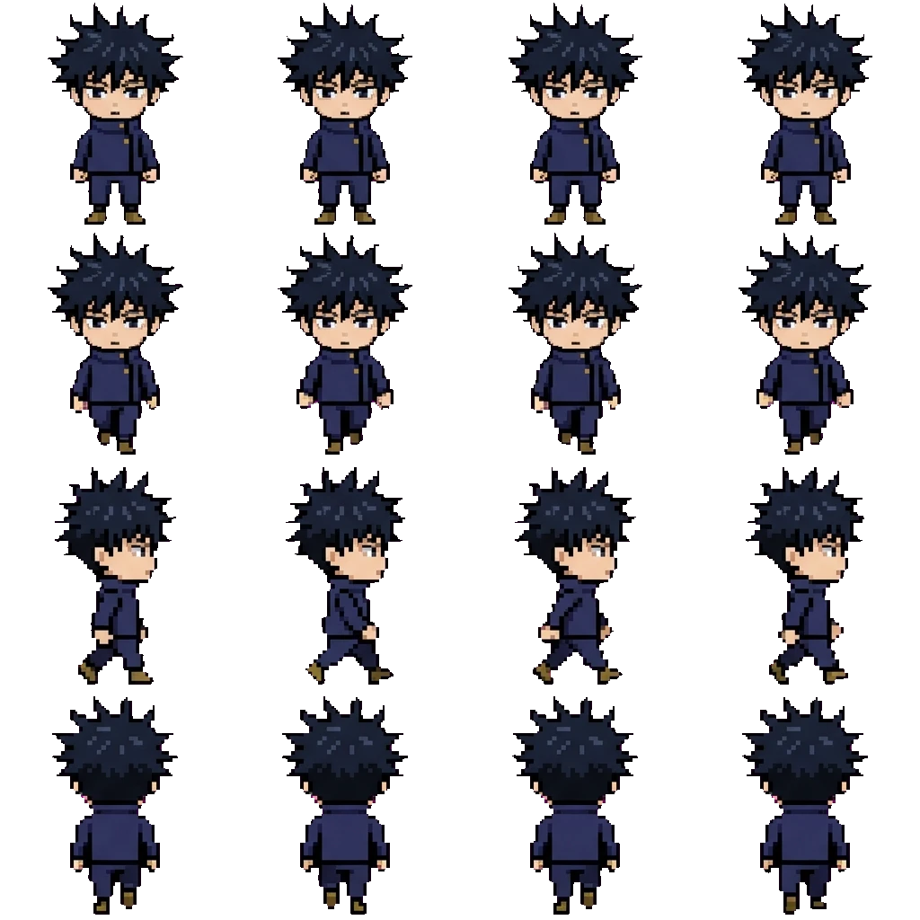 Megumi Fushiguro movement sprite