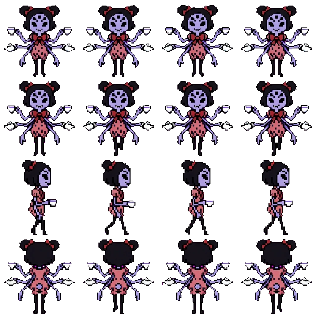 Muffet movement sprite