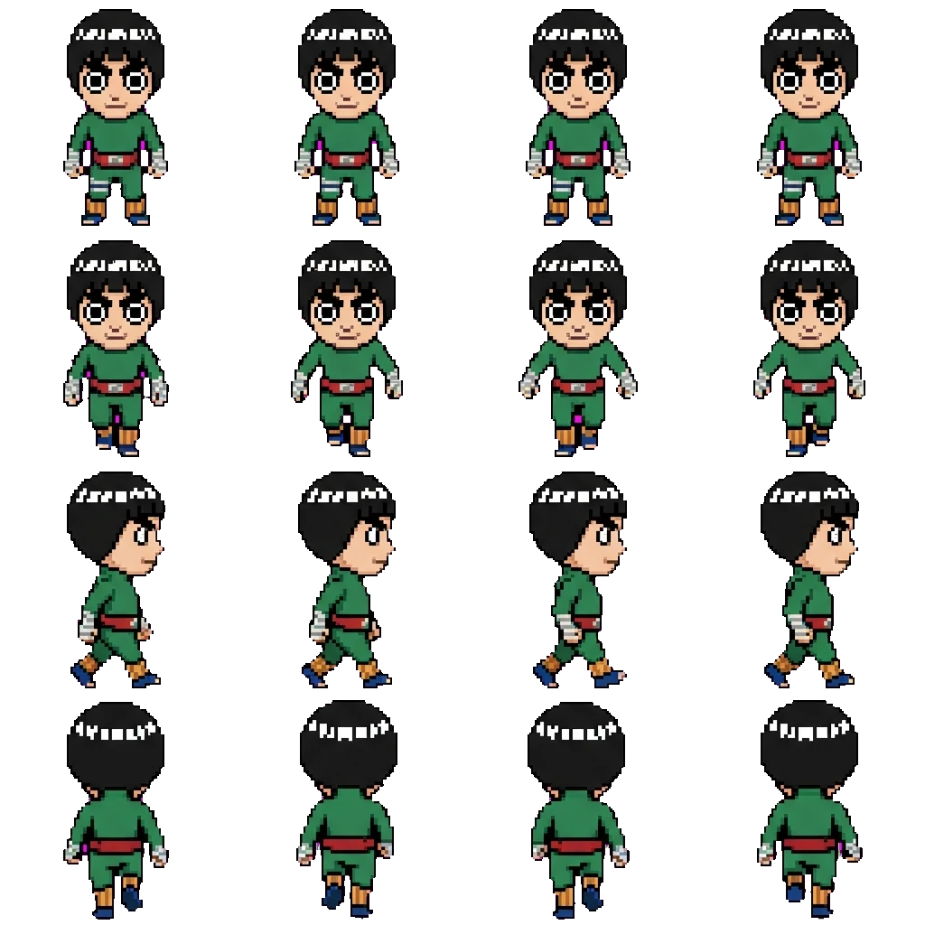 Rock Lee movement sprite