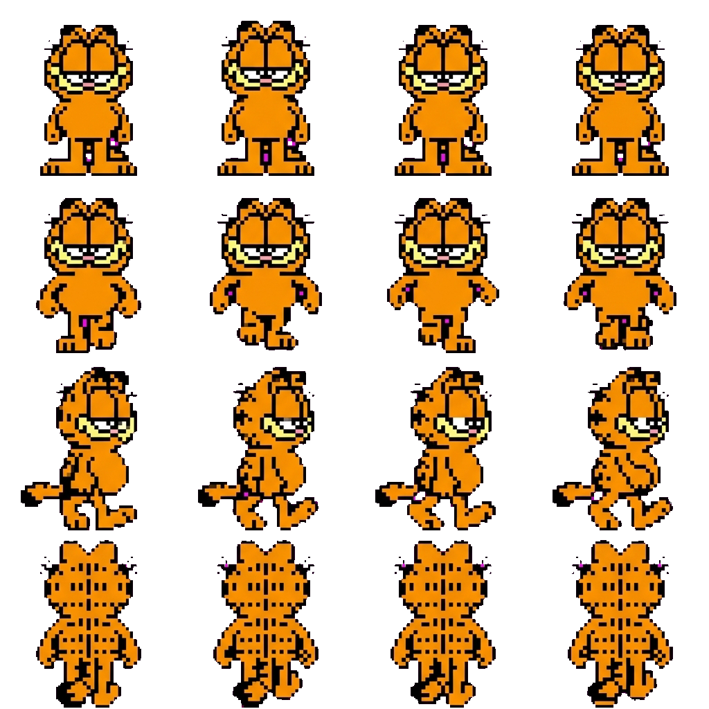 Garfield movement sprite