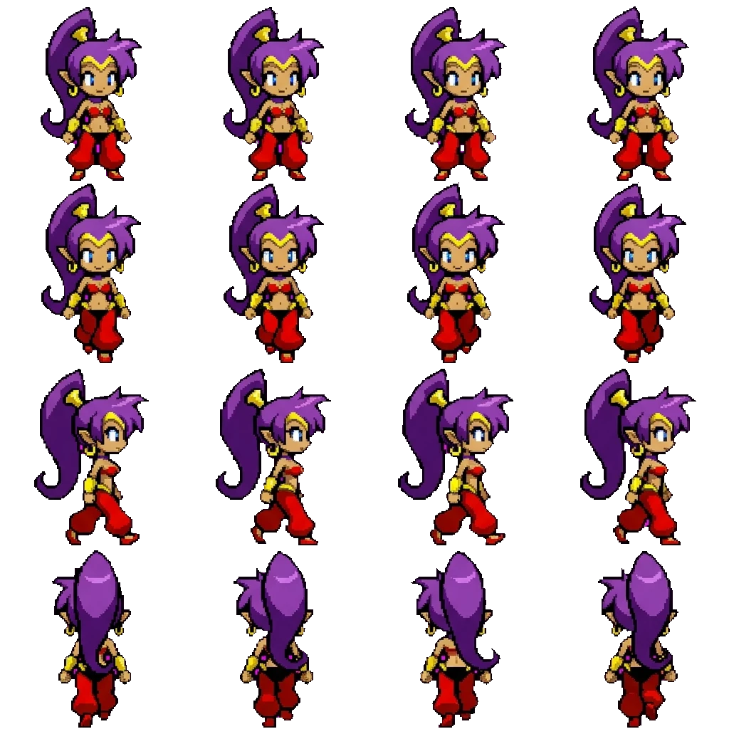 Shantae movement sprite