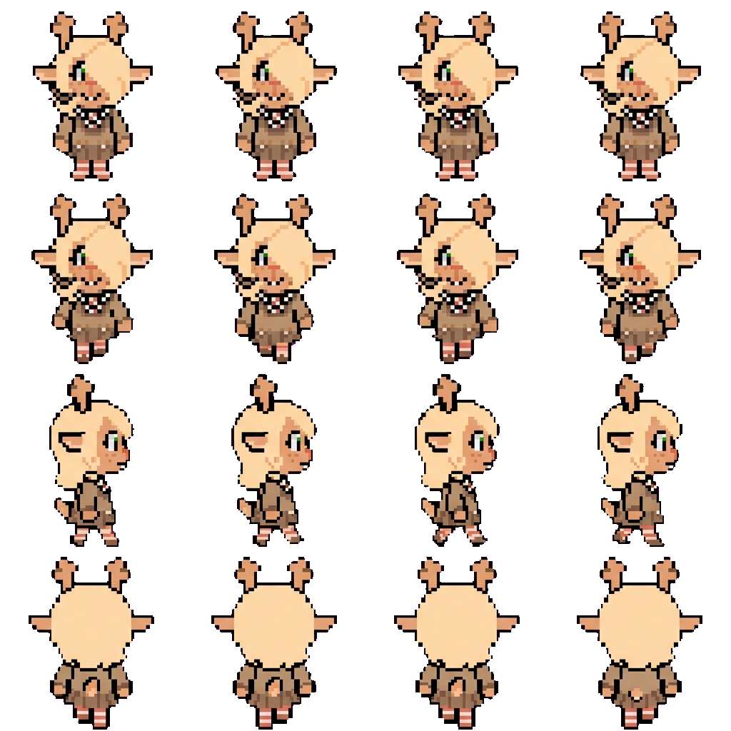 Holly movement sprite