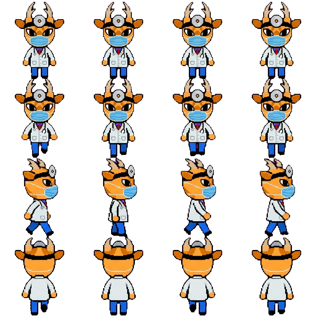 Dr. Harlow movement sprite