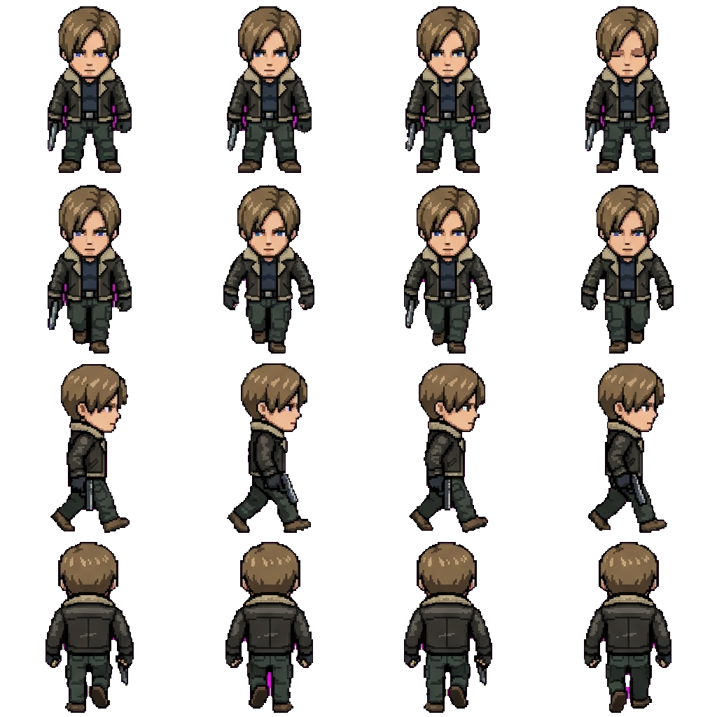 Leon S. Kennedy movement sprite