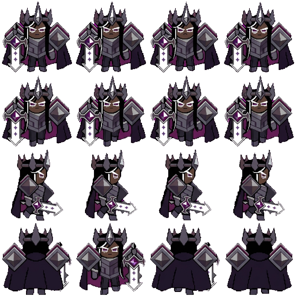 Dark Cacao Cookie movement sprite