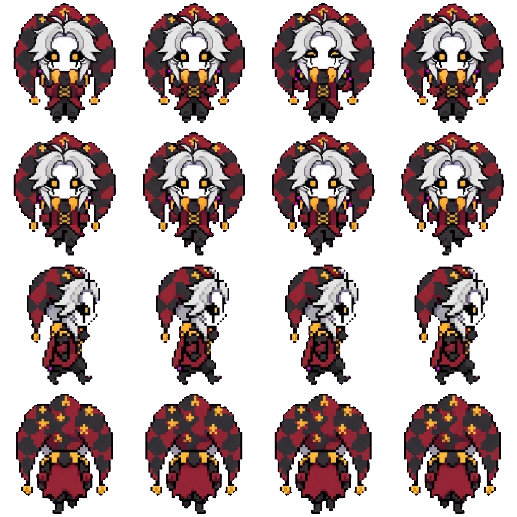 Pierrot movement sprite