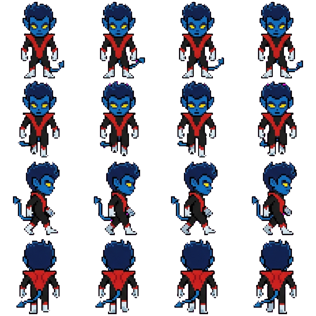 Nightcrawler movement sprite