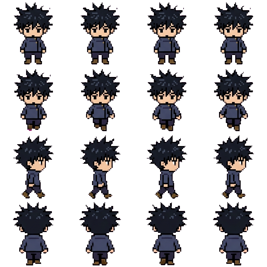 Megumi Fushiguro movement sprite