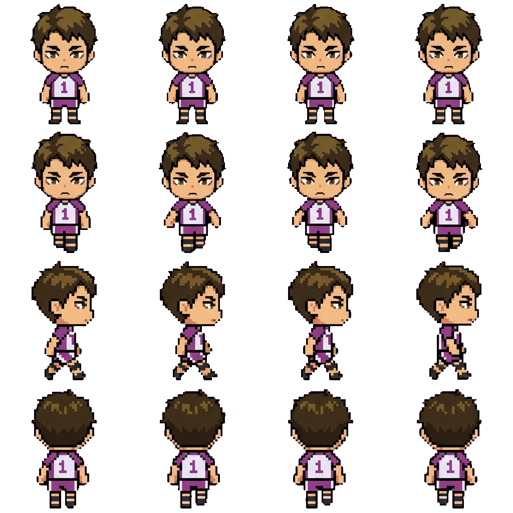 Wakatoshi Ushijima movement sprite