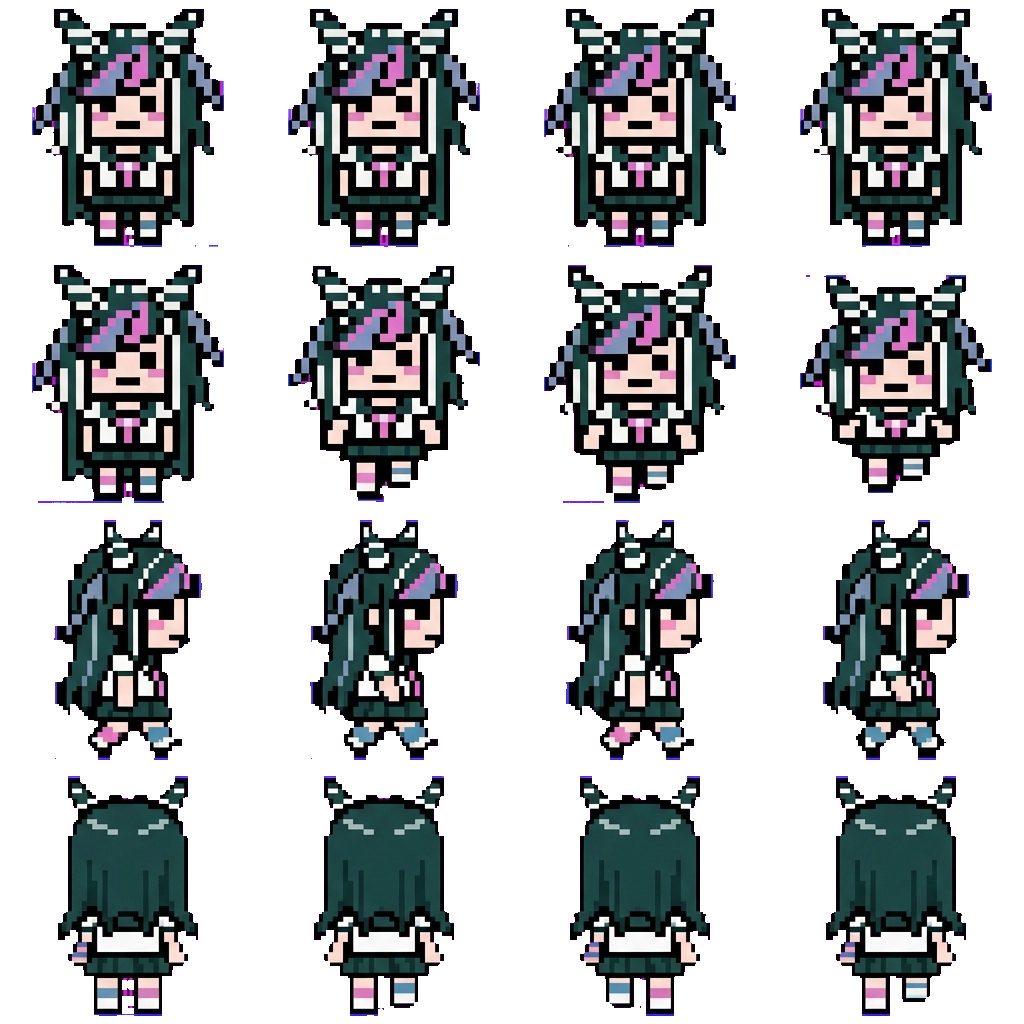 Ibuki Mioda movement sprite