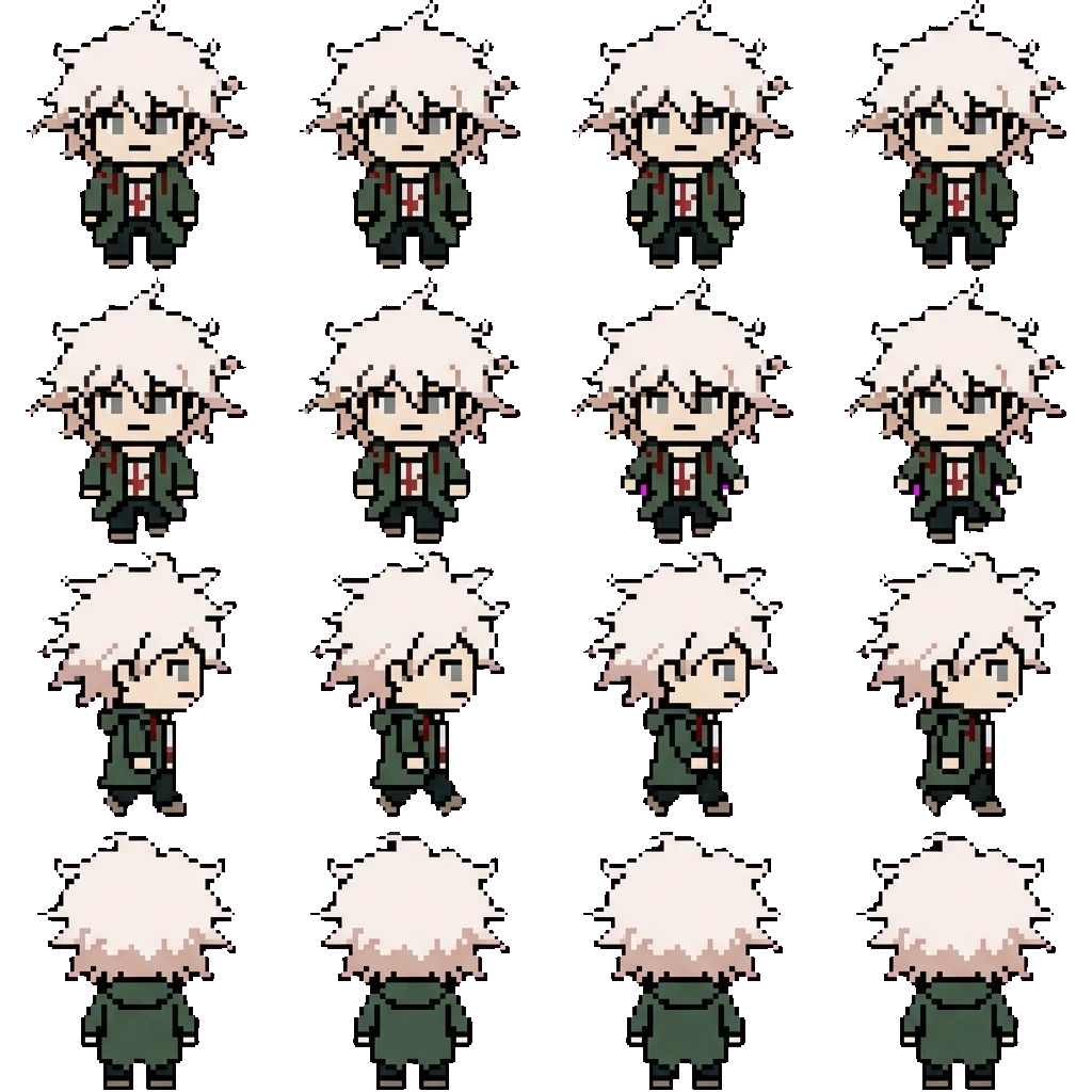 Nagito Komaeda movement sprite