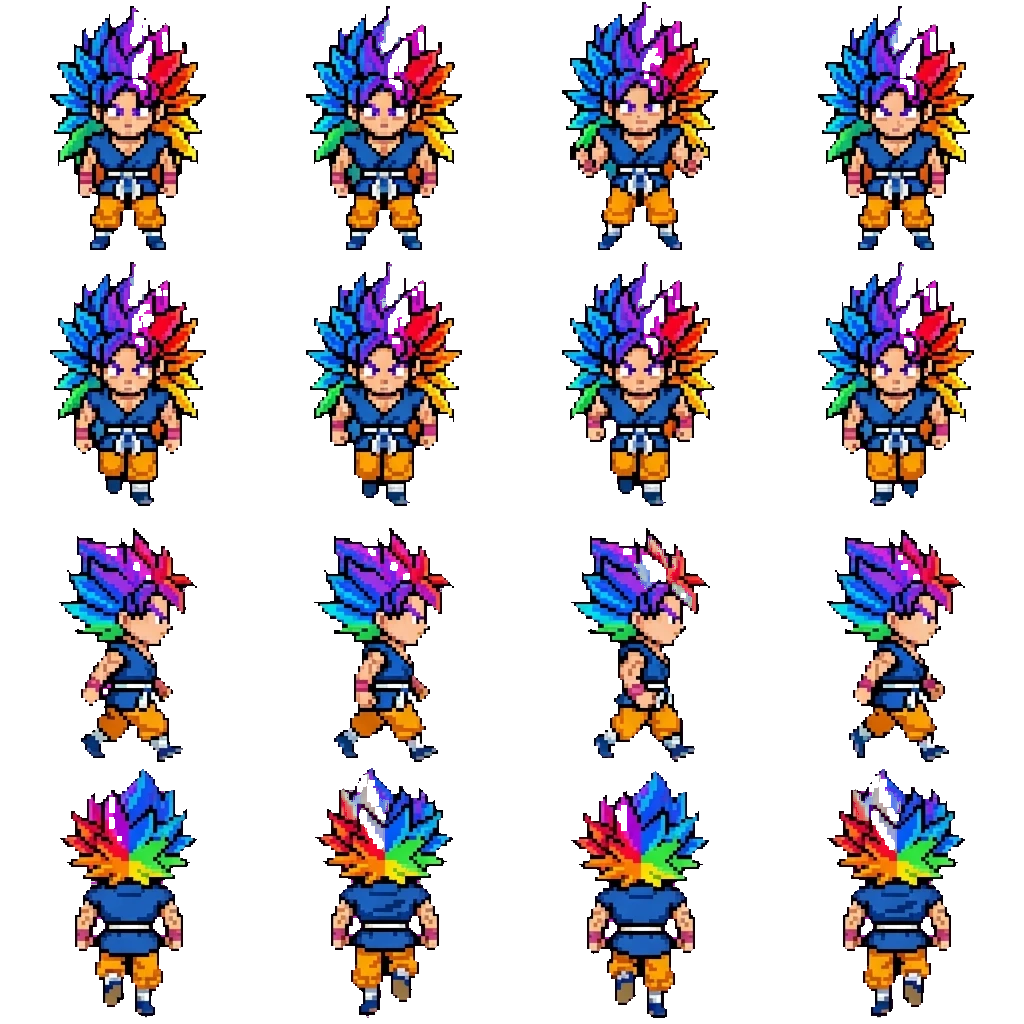 Goku movement sprite
