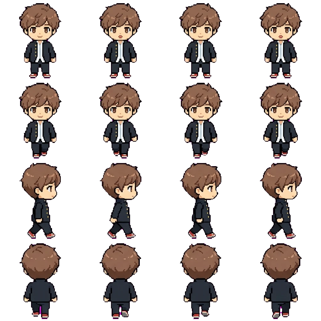 Aiki Hirose movement sprite