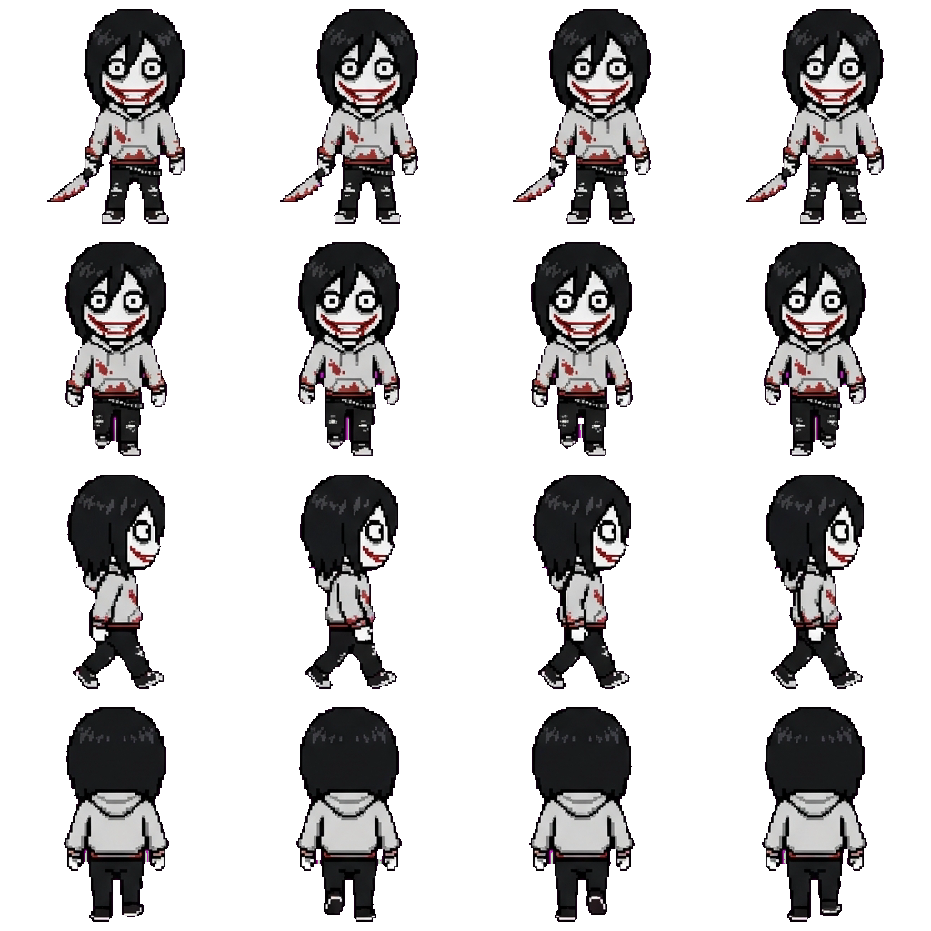 Jeff the Killer movement sprite