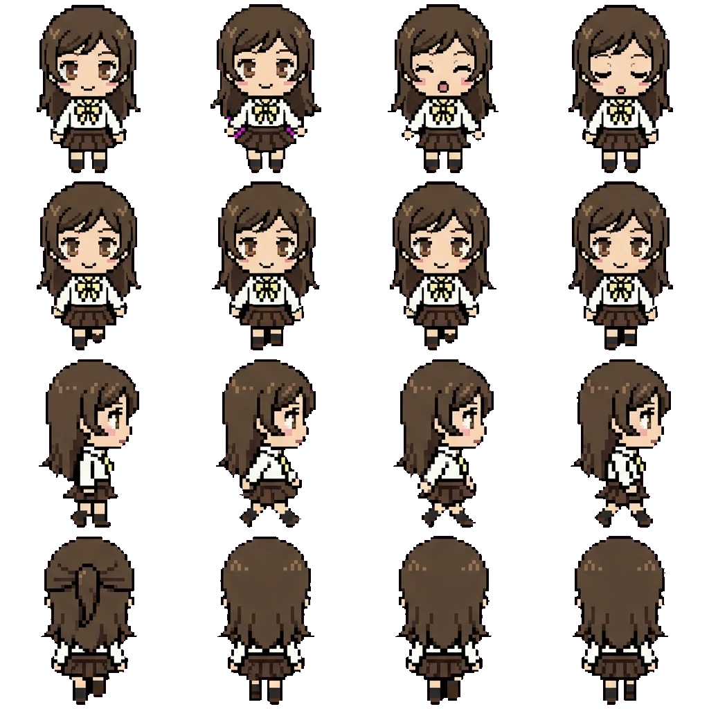 Nanami Momozono movement sprite