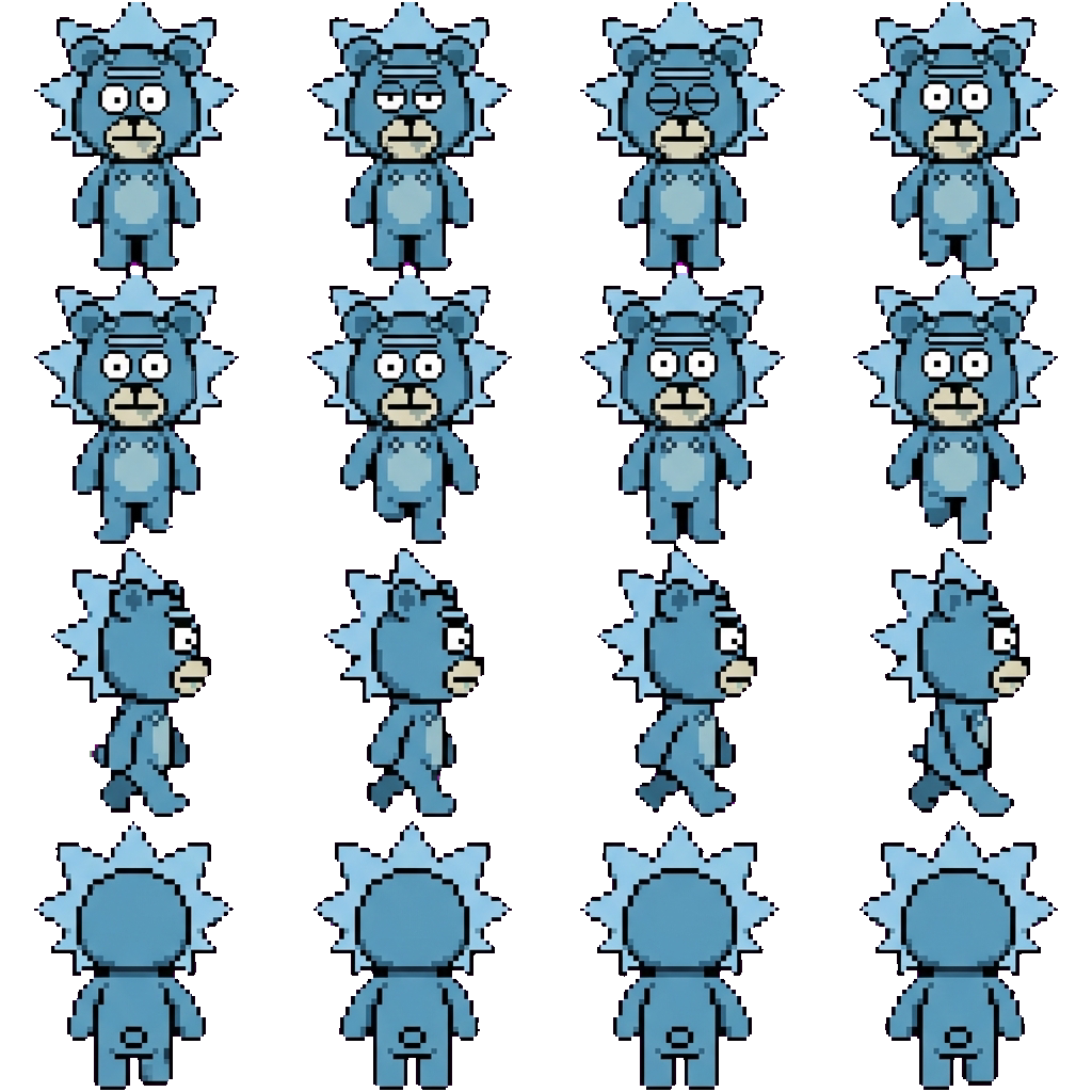 Bear plush rick movement sprite