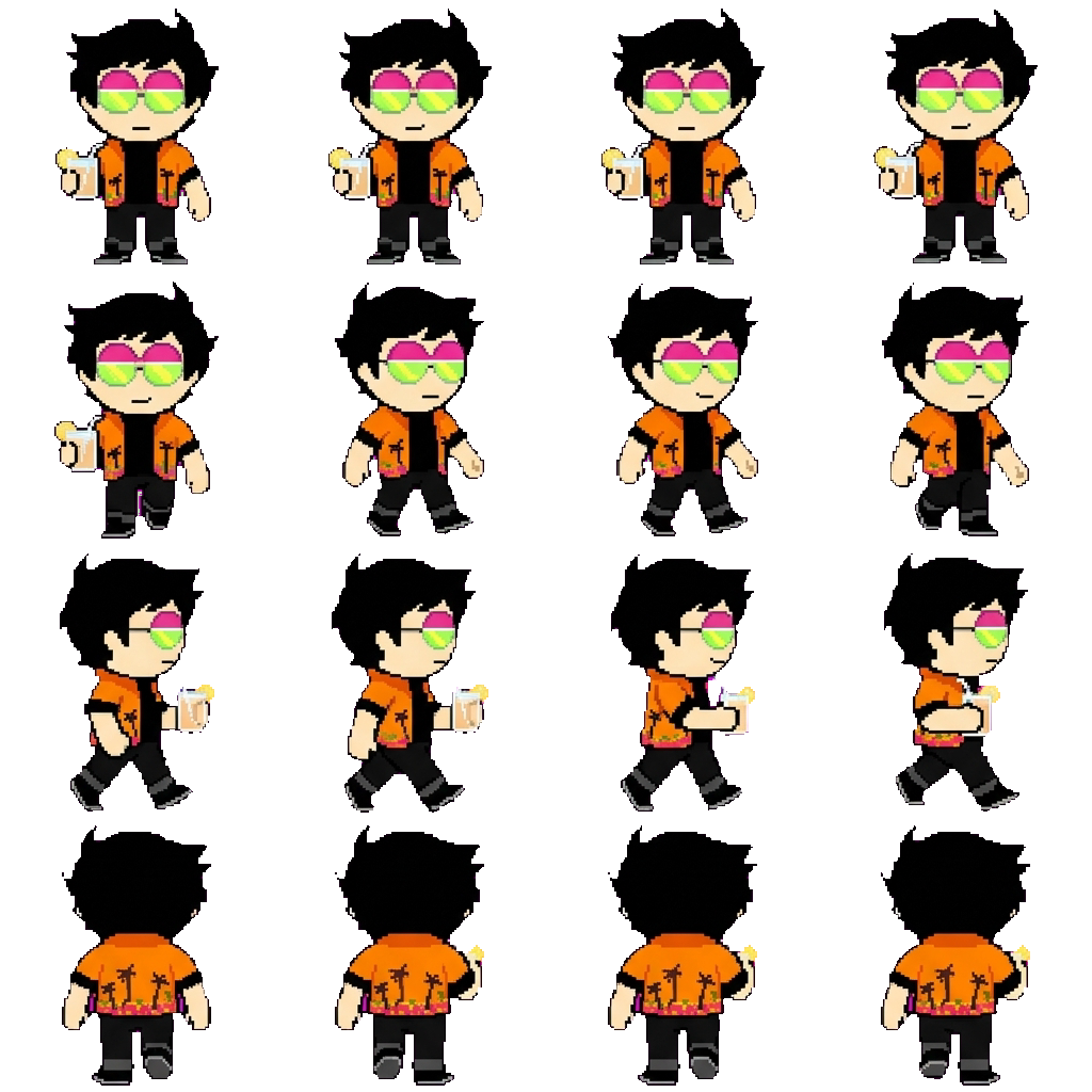 Damien movement sprite