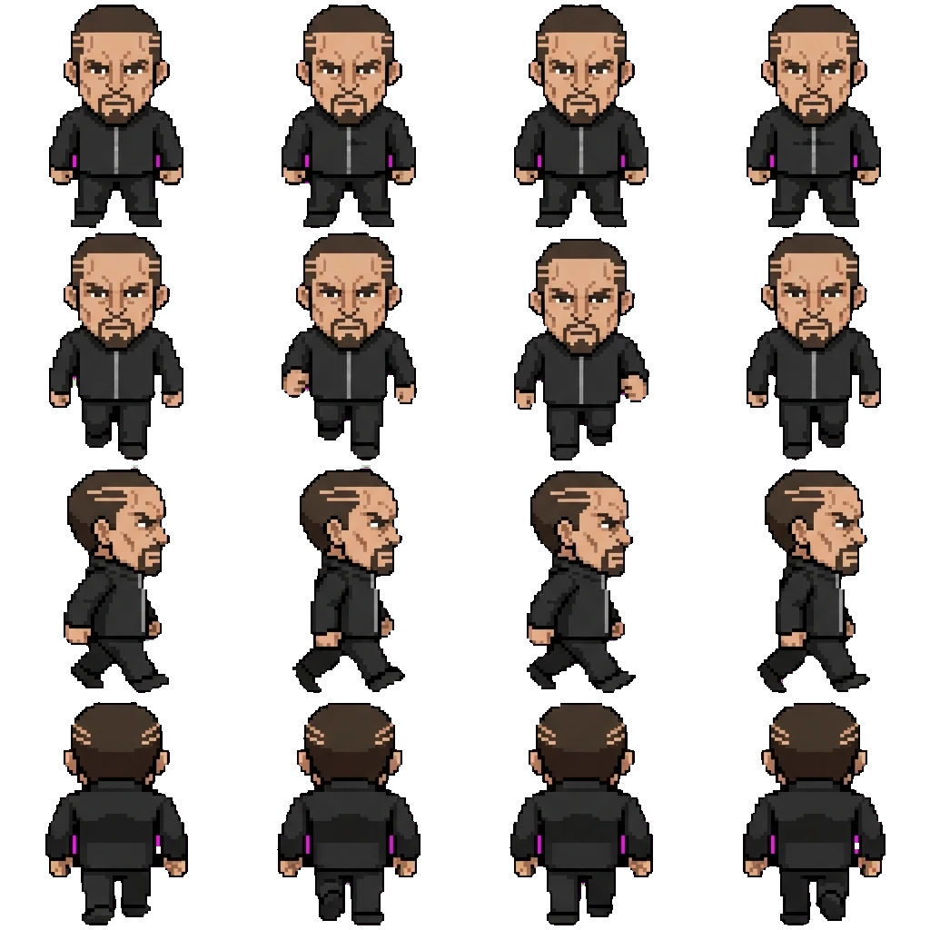 Masamichi Yaga movement sprite