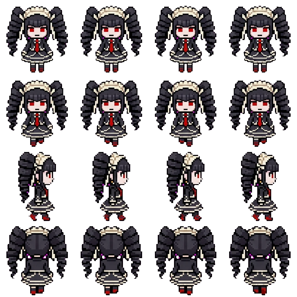 Celestia Ludenberg movement sprite