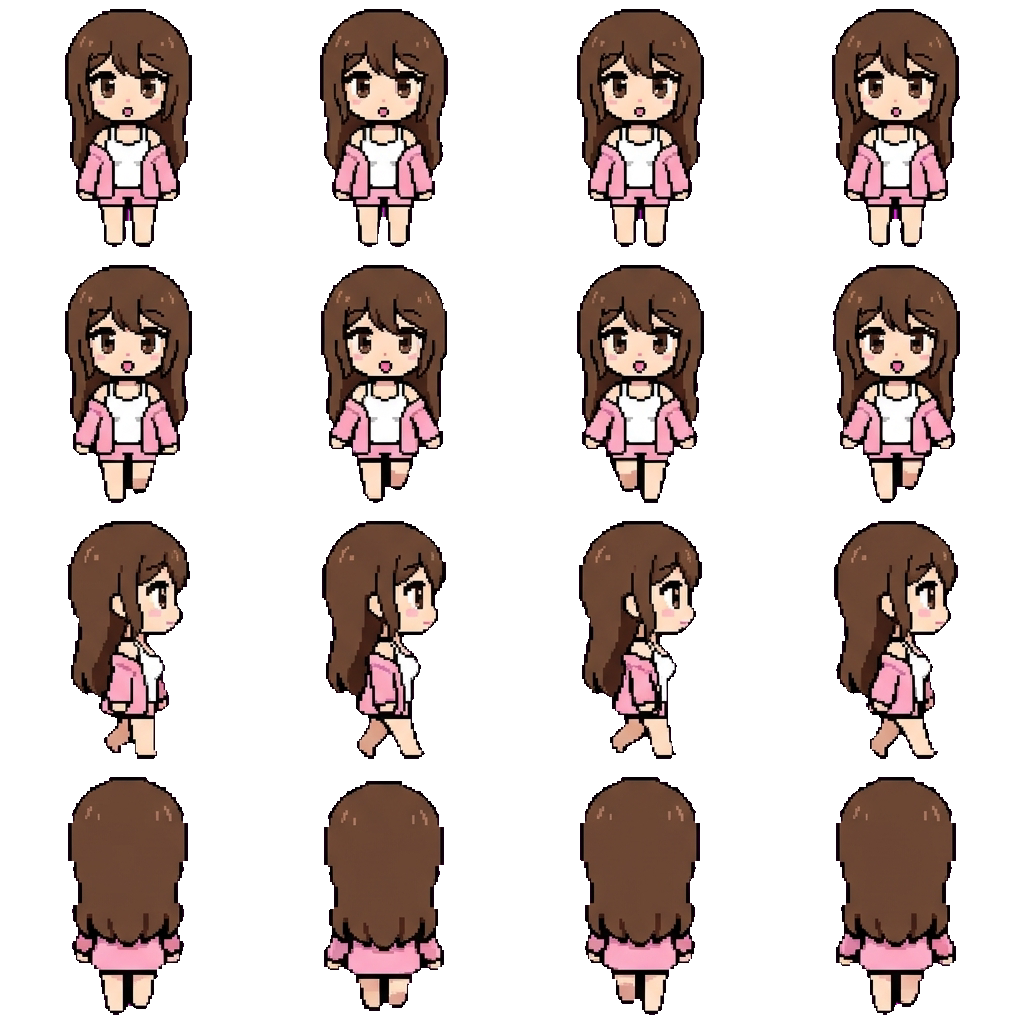 zaza (tsukki's gf) movement sprite