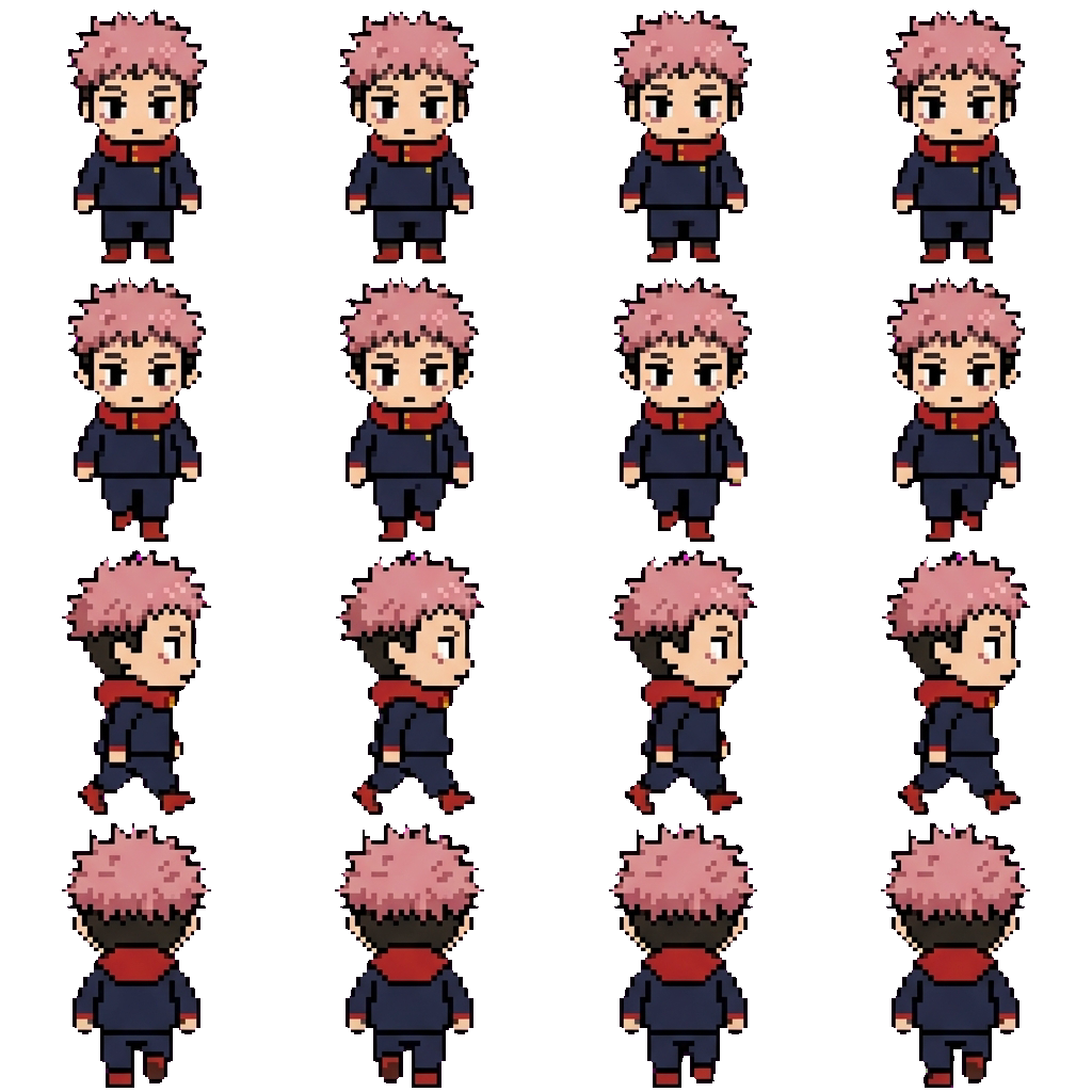 Yuji movement sprite