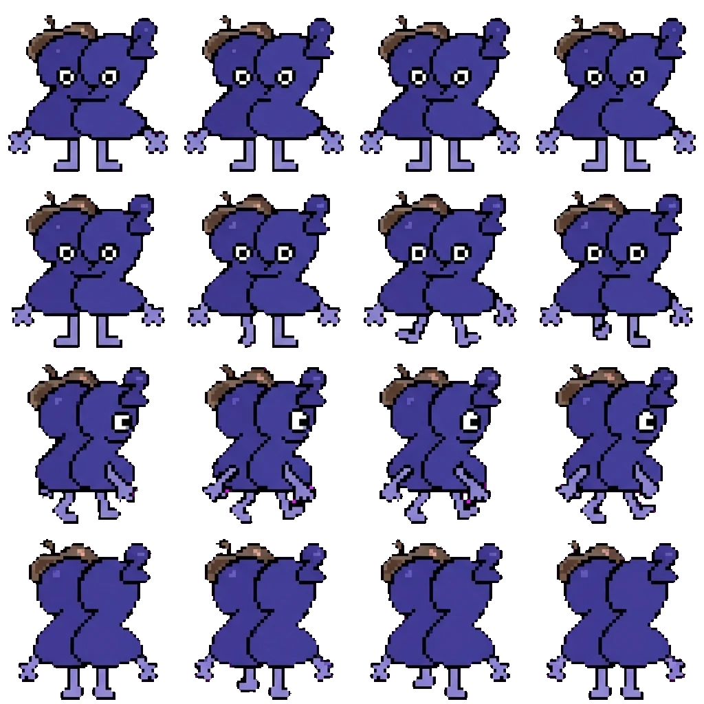 Twenty-two Square movement sprite