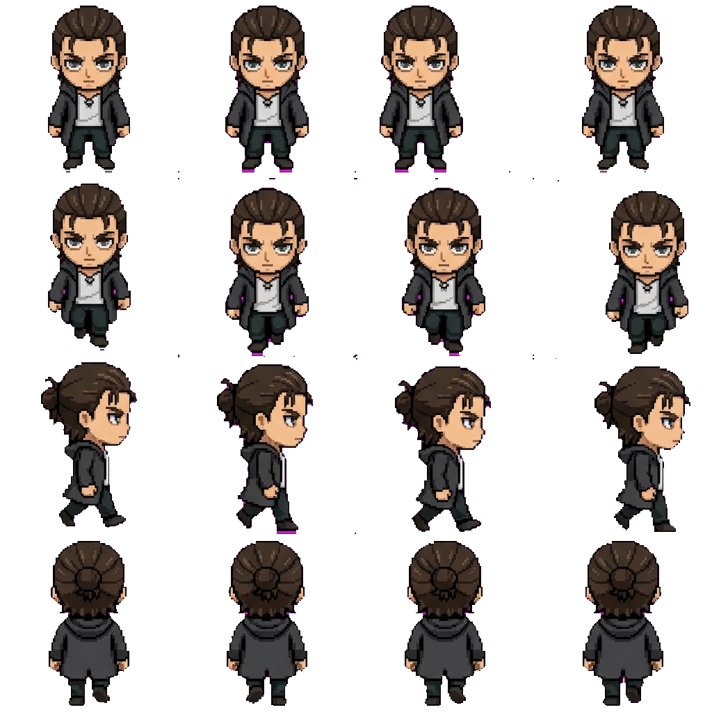 Eren Jaeger movement sprite