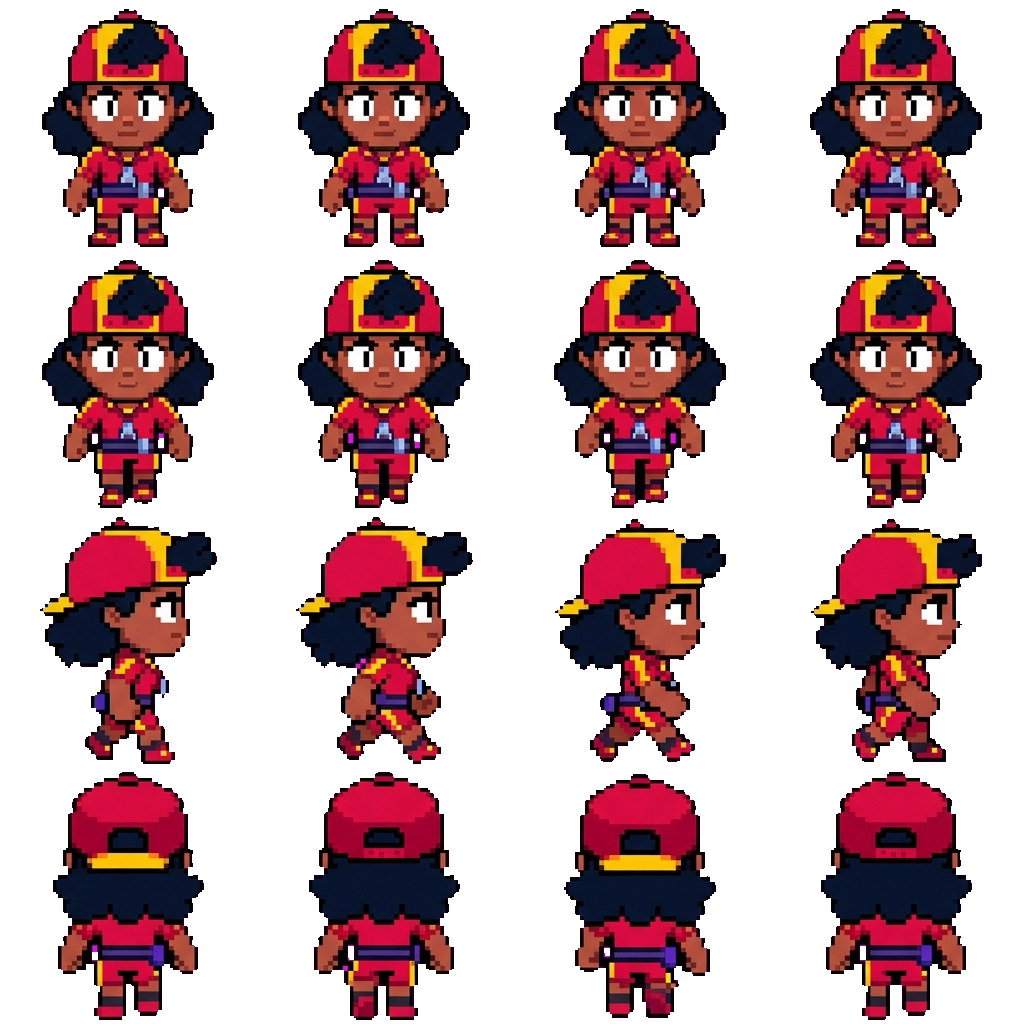 Meg movement sprite
