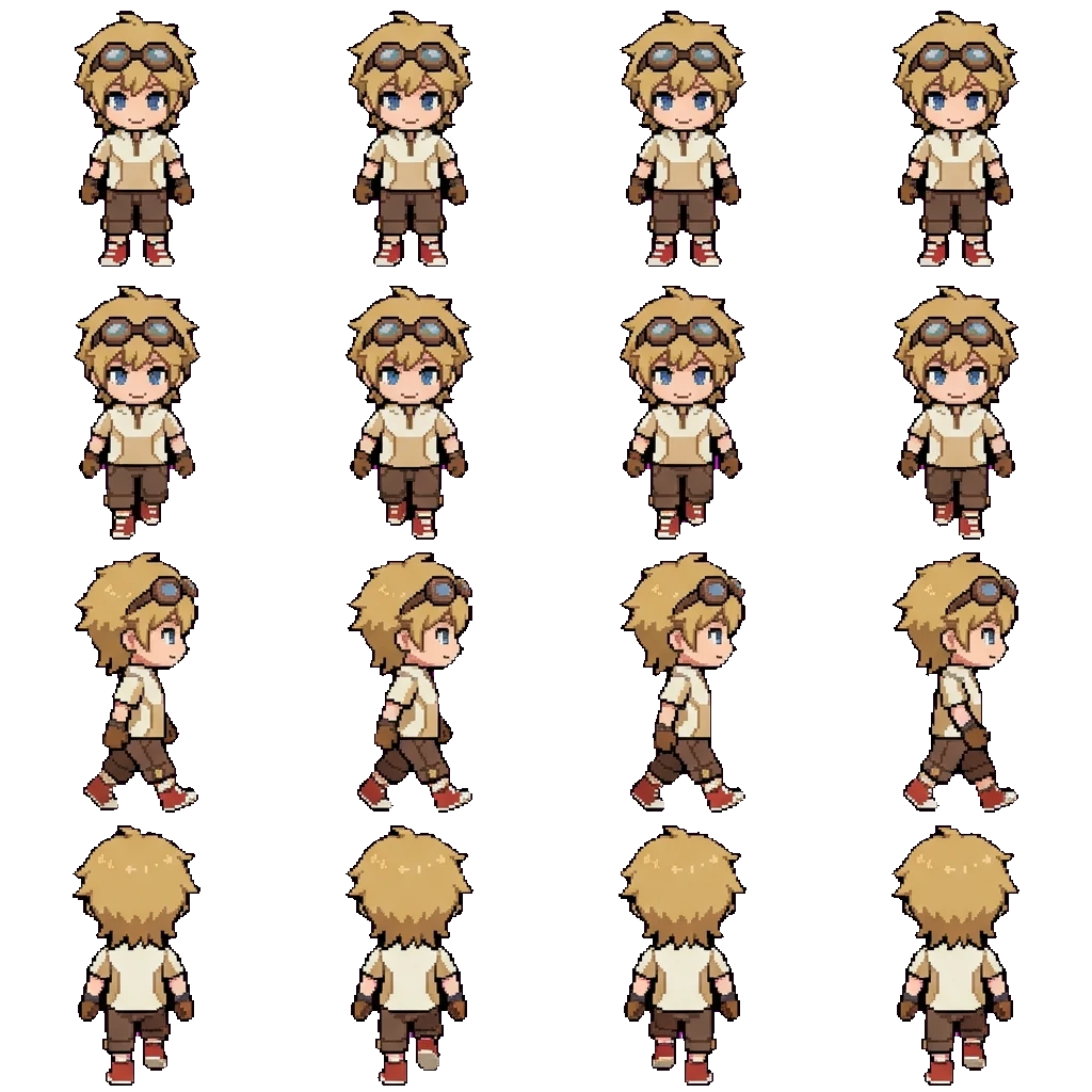 Tails movement sprite