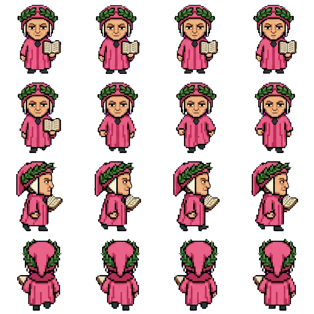Dante Alighieri movement sprite
