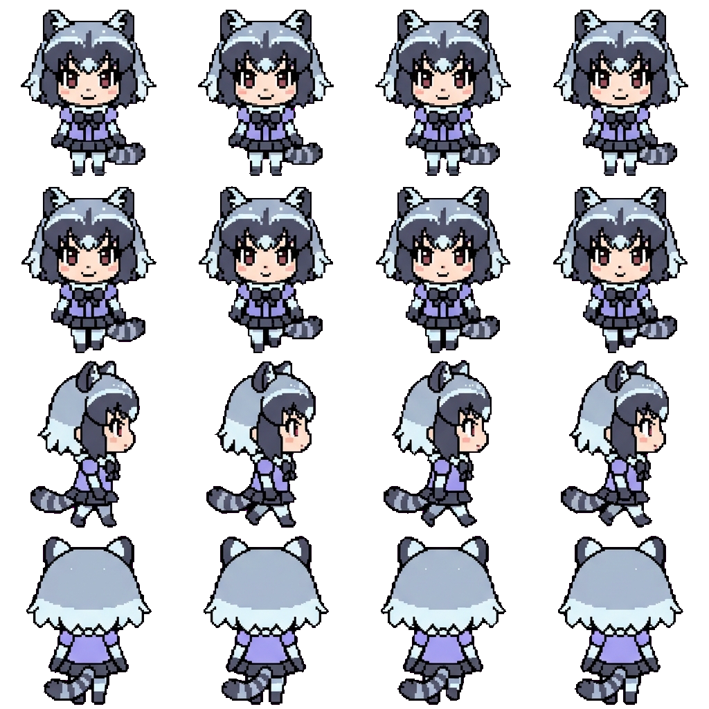 Common Raccoon movement sprite