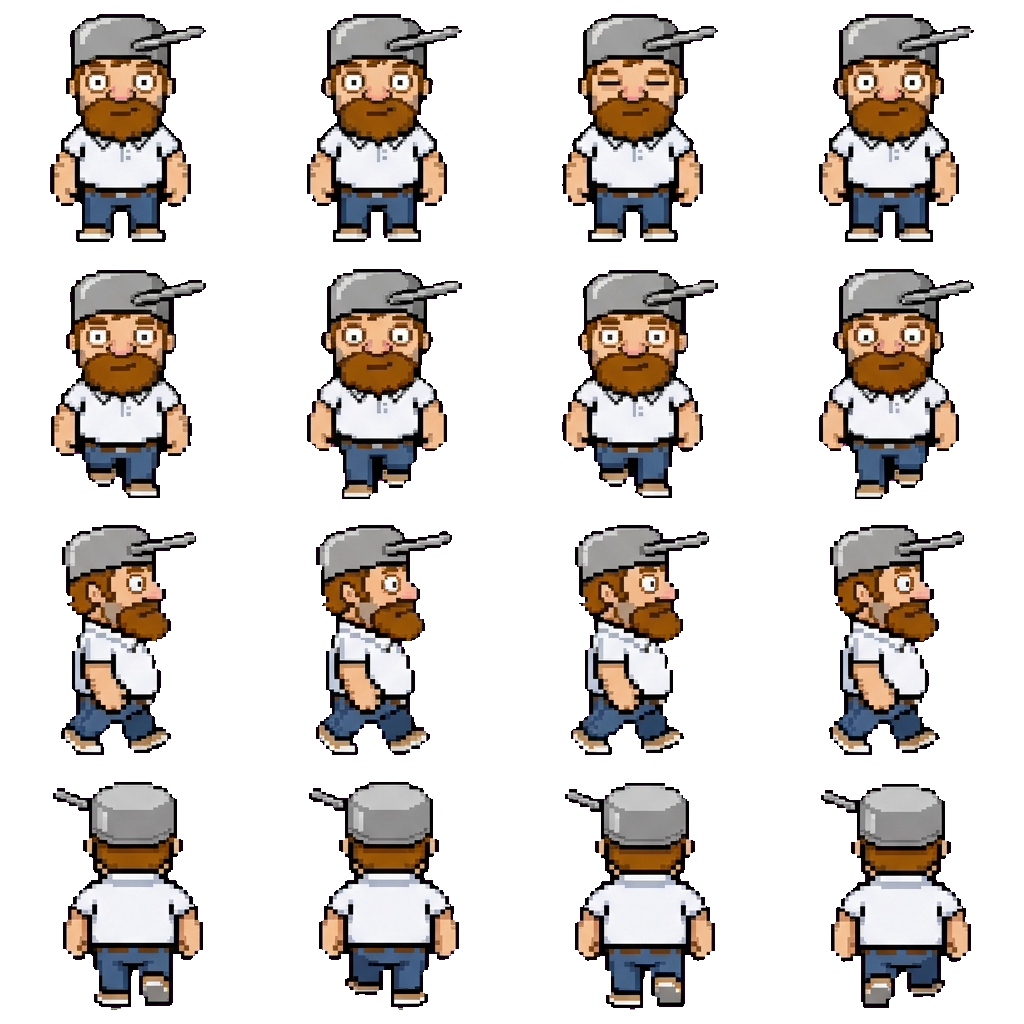 CRAZY DAVE movement sprite